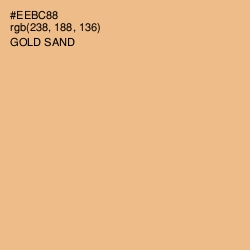 #EEBC88 - Gold Sand Color Image